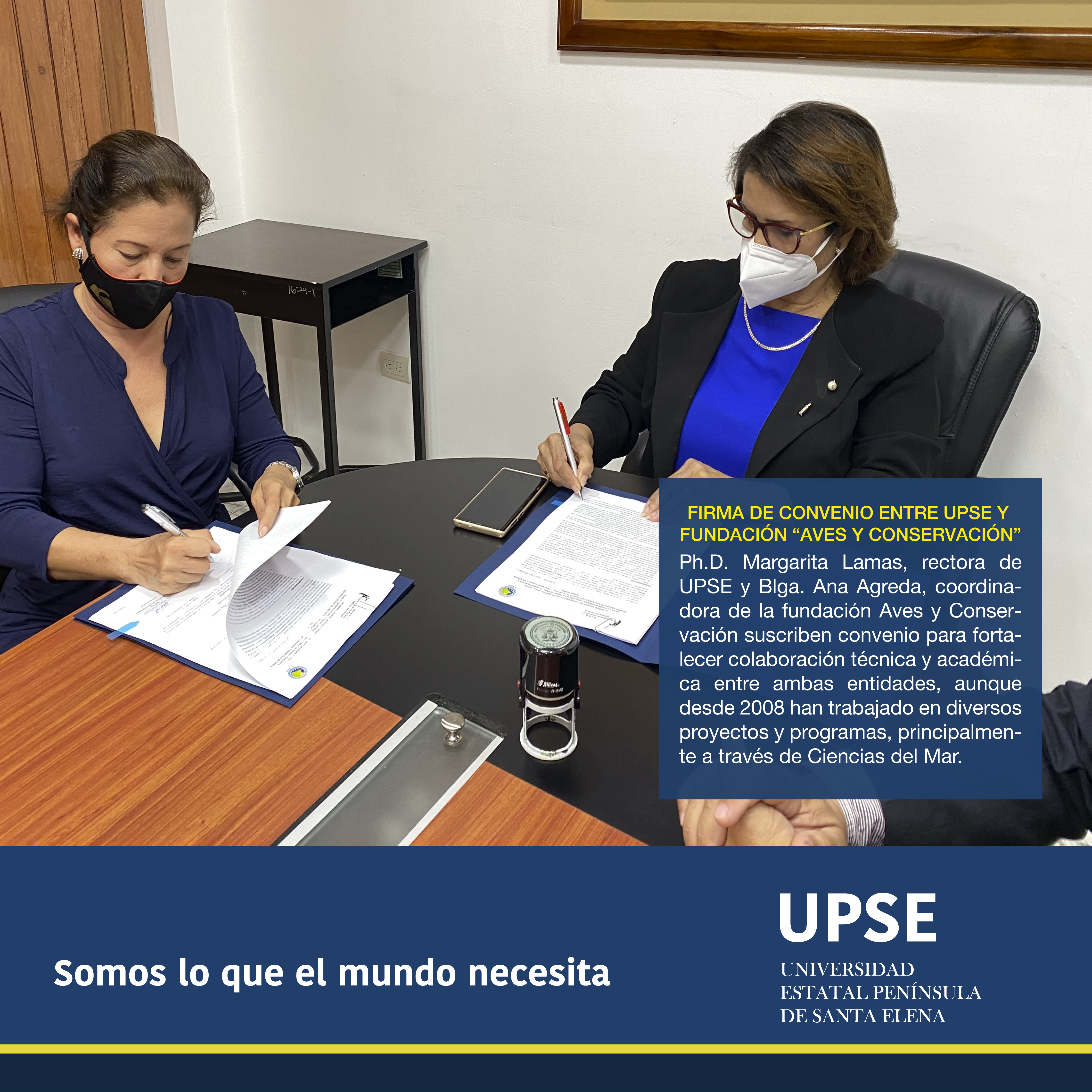 FIRMA DE CONVENIOS UPSE FACEBOOK E INSTAGRAM