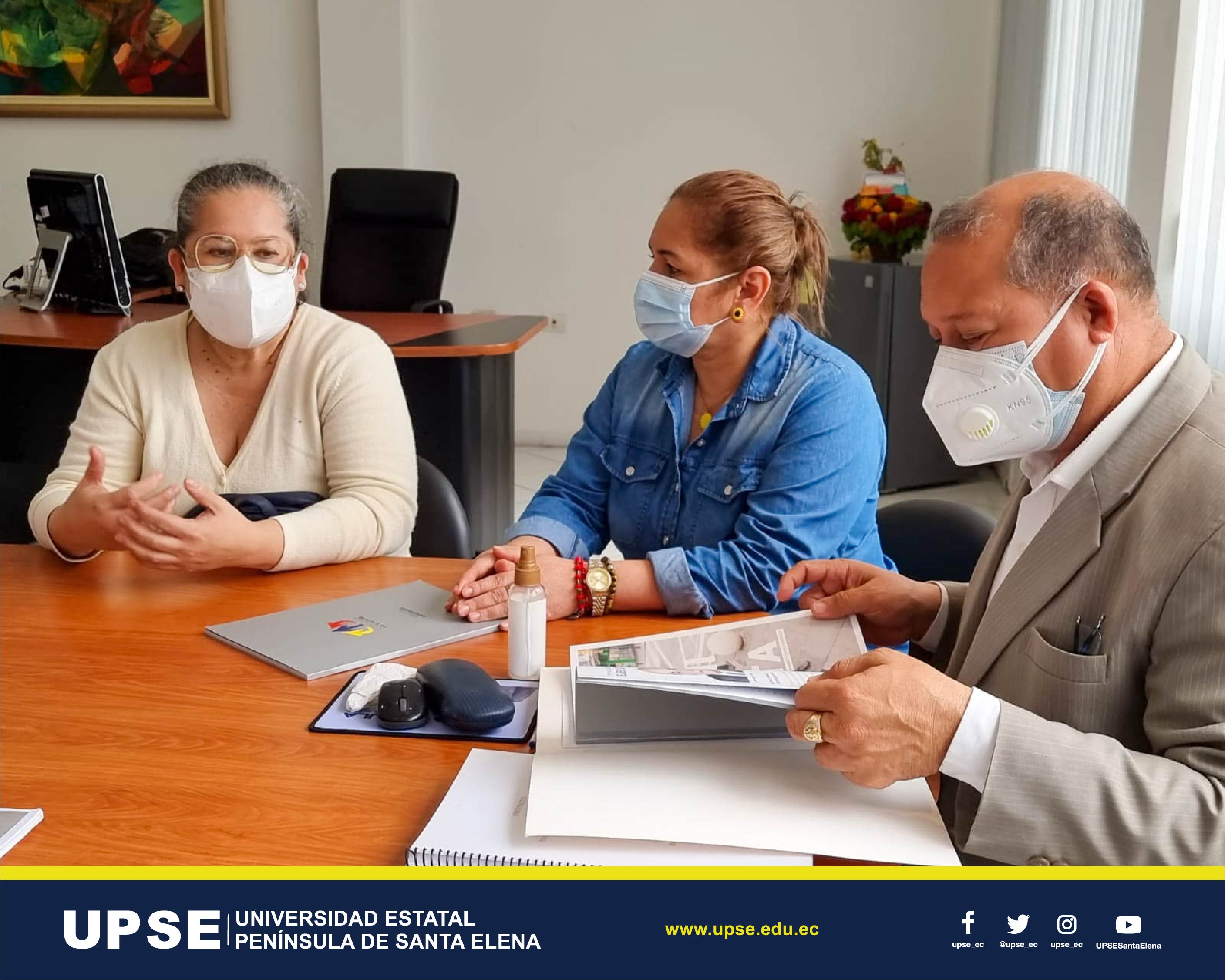 UPSE CCOM y fundación ecuador Mesa de trabajo 1