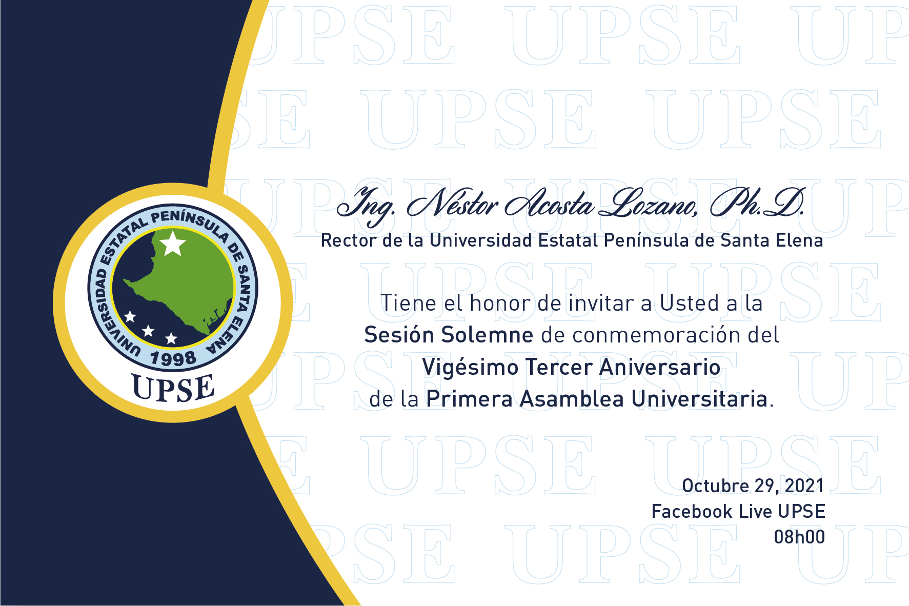 Invitación Asamblea Constitutiva UPSE