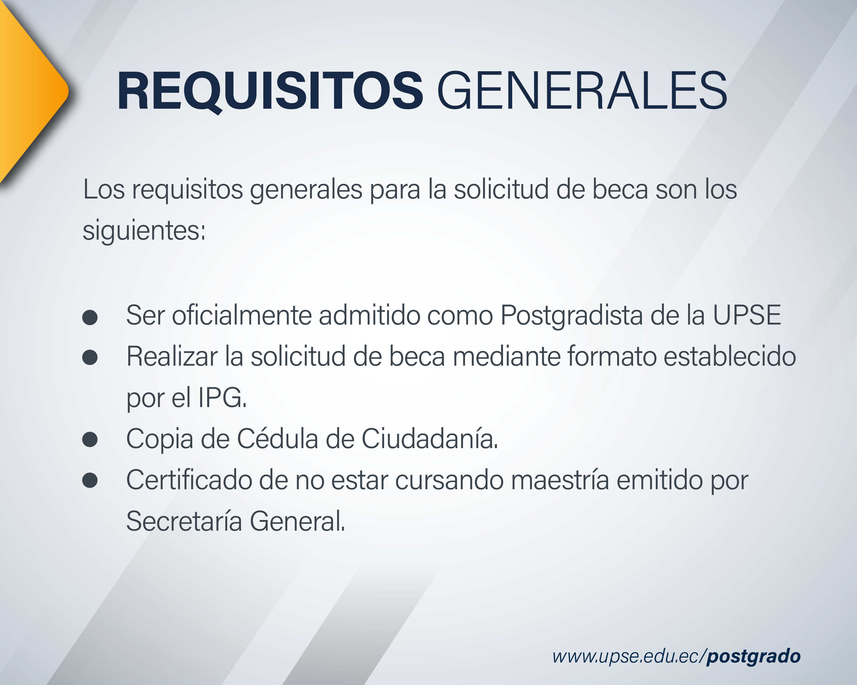 Becas de Postgrado 2025 1 Requisitos Generales