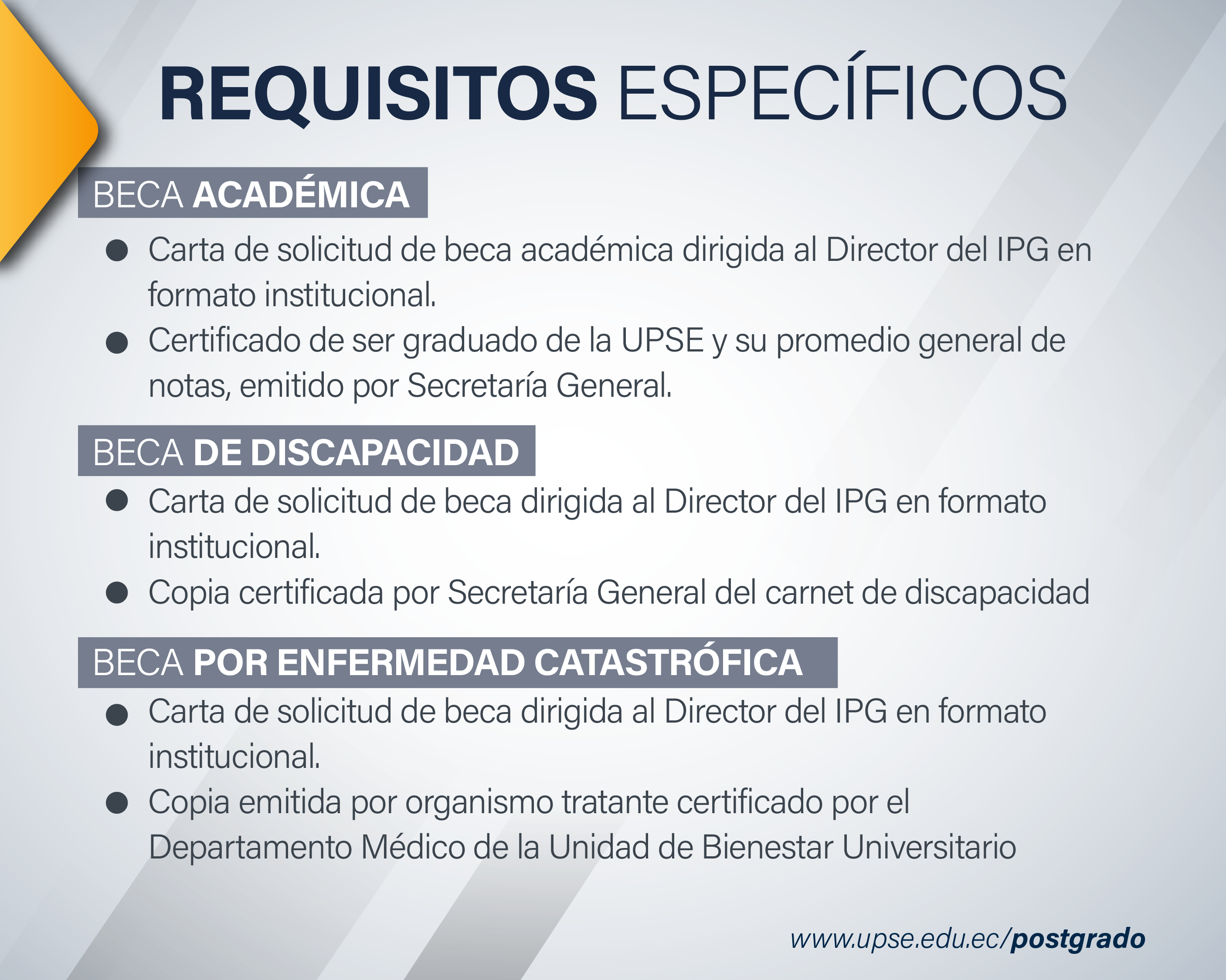 Becas de Postgrado 2025 1 Requisitos Específicos