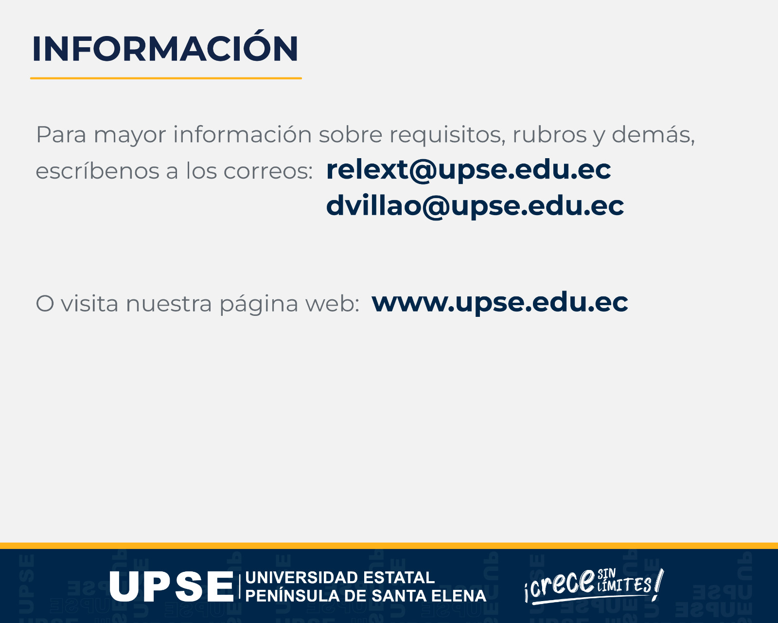 CONVOCATORIA DE BECAS Y AYUDAS ECONÓMICAS PARA DOCENTES UPSE 2026